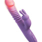 Vibrador de conejo Fantasy para ella | Vibrador de empuje definitivo | Vibrador de punto G de silicona morado