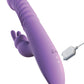 Vibrador de conejo Fantasy para ella | Vibrador de empuje definitivo | Vibrador de punto G de silicona morado