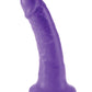 Grand godemichet Dillio de 15 cm | Godemichet réaliste fin violet | Godemichet à ventouse | Grand godemichet