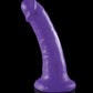 Grand godemichet Dillio de 15 cm | Godemichet réaliste fin violet | Godemichet à ventouse | Grand godemichet