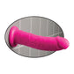 Dillio Gros gode 20 cm | Godemichet à enfiler rose souple compatible | Gode ventouse réaliste