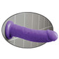 Dillio Grand Godemichet 20 cm | Godemichet Réaliste Violet | Godemichet à Ventouse | Grand Godemichet
