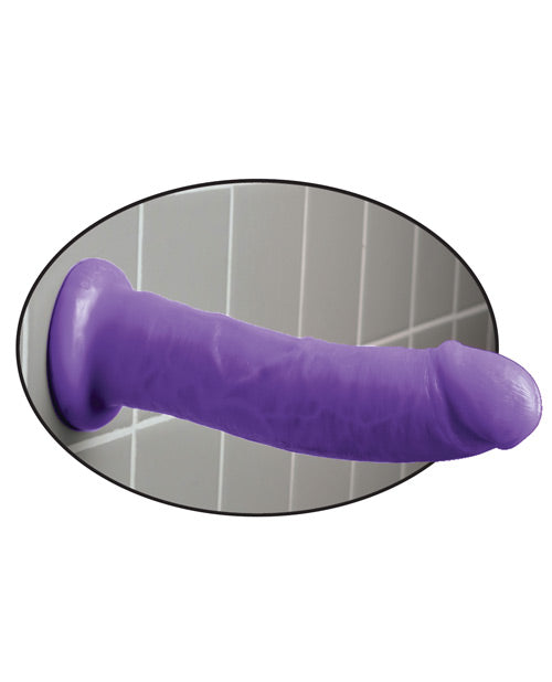 Dillio Grand Godemichet 20 cm | Godemichet Réaliste Violet | Godemichet à Ventouse | Grand Godemichet