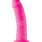Dillio Grand Gode 23 cm | Godemichet Rose Souple | Grand Godemichet Réaliste | Godemichet Ventouse Tête Réaliste
