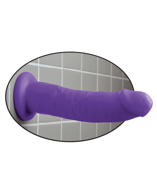 Gros Godemichet Dillio 9" | Godemichet Ventouse Puissante Violette | Godemichet Réaliste Flexible
