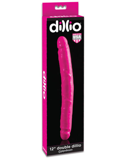 Gros gode Dillio 30 cm | Gode double | Gode géant rose | Gode ventouse | Grand gode