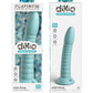 Grand gode en platine Dillio | Grand gode de 17,8 cm | Gode en silicone Wild Thing | Gode ventouse sarcelle
