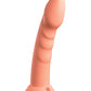 Gros godemichet Dillio Platinum | Gros godemichet de 20 cm | Godemichet Super Silicone | Godemichet ventouse pêche