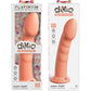 Gros godemichet Dillio Platinum | Gros godemichet de 20 cm | Godemichet Super Silicone | Godemichet ventouse pêche