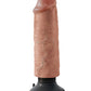 Pene Vibrador King Cock de 6" - Color piel