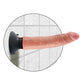 Dildo grande de 7" King Cock | Dildo vibrador | Dildo con ventosa de carne | Dildo grande