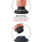 Dildo grande de 7" King Cock | Dildo vibrador | Dildo con ventosa de carne | Dildo grande