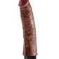King Cock Dildo grande de 7 pulgadas | Dildo vibrador | Dildo de ventosa marrón | Dildo grande
