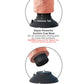 King Cock Dildo grande de 20 cm | Dildo vibrador | Dildo con ventosa de carne | Dildo grande