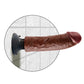 King Cock 8" Dildo Grande | Dildo Vibrador | Dildo de Ventosa Marrón | Dildo Grande