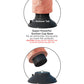 King Cock gros gode de 23 cm | God vibrant | Gode à ventouse couleur chair | God réaliste étanche