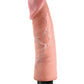 King Cock gros gode de 23 cm | God vibrant | Gode à ventouse couleur chair | God réaliste étanche