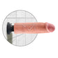 Gran dildo King Cock de 25 cm | Dildo vibrador | Dildo de carne con ventosa | Dildo grande y posable