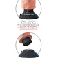 King Cock 7" gros gode | Gode vibrant avec des testicules | Gode ventouse couleur chair | Grand gode