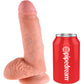 Dildo King Cock de 7" con bolas | Dildo con ventosa de carne | Dildo realista | Dildo grande