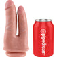 King Cock Dildo Realista | Dildo Doble Penetrador Grande | Dildo de Carne con Ventosa