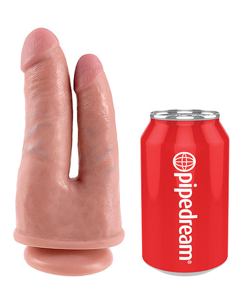 King Cock Dildo Realista | Dildo Doble Penetrador Grande | Dildo de Carne con Ventosa