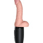 Pene de triple amenaza King Cock Plus con función de empuje, calentamiento y vibración de 16,5 cm