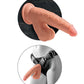 King Cock Plus Gros Godemichet de 17,8 cm | Godemichet Réaliste à Triple Densité | Godemichet Balancier avec Couilles Tan Grande Taille