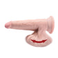 Dildo realista King Cock Plus | Dildo grande de 20 cm | Dildo con ventosa de triple densidad y testículos colgantes