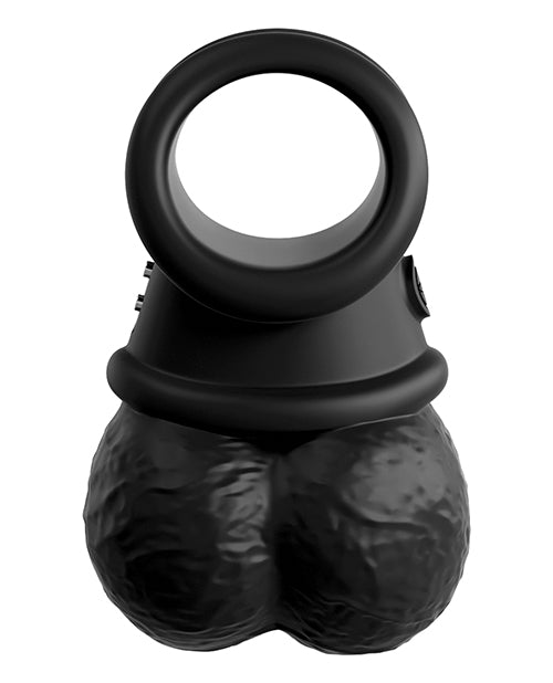 King Cock Elite The Crown Jewels Bolas Vibrantes Oscilantes - Negro