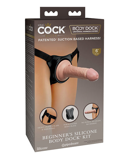Kit de inicio King Cock Elite de silicona para masturbación