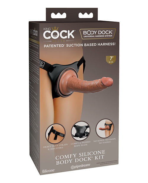 Kit d'extension en silicone confortable King Cock Elite