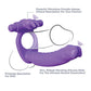 Fantasy C-Ringz Anneaux péniens doubles en silicone Rabbit - Violet
