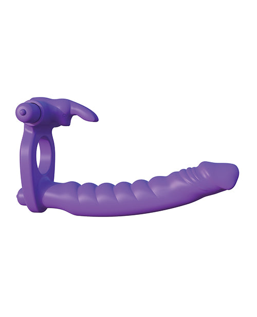 Fantasy C-Ringz Anneaux péniens doubles en silicone Rabbit - Violet