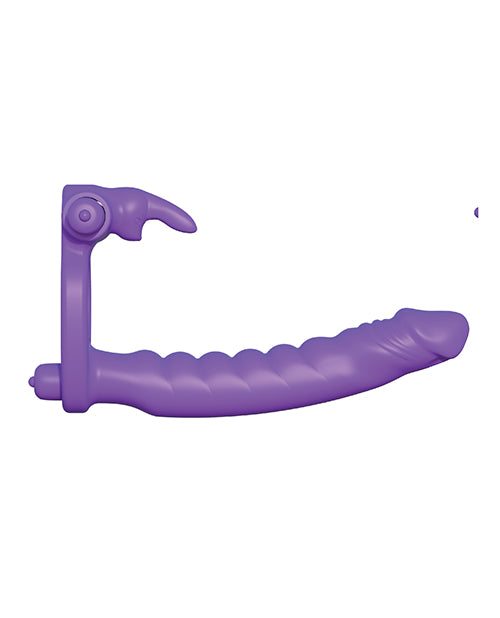 Fantasy C-Ringz Anneaux péniens doubles en silicone Rabbit - Violet