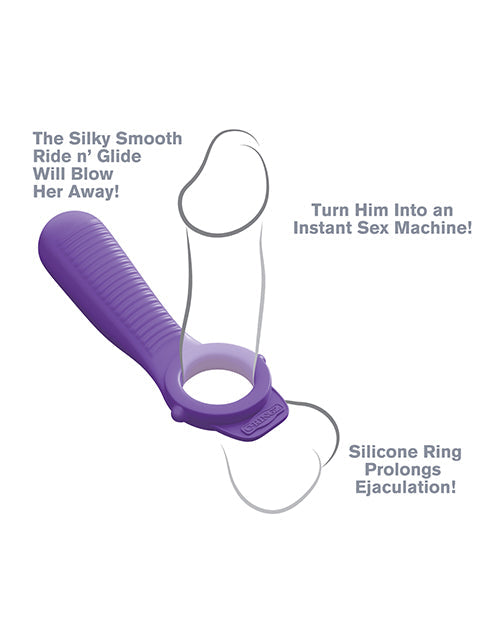 Anneaux de couple Fantasy C-Ringz Ride N' Glide - Violet