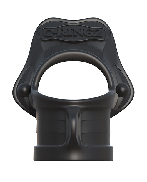 Anillo y estirador de bolas Fantasy C-Ringz Rock Hard - Negro
