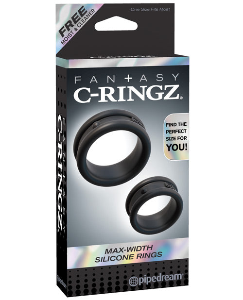 Anillos de silicona Fantasy C-Ringz Max Width - Negro