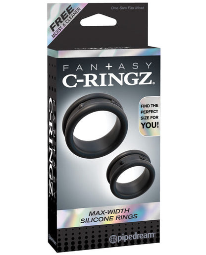 Anillos de silicona Fantasy C-Ringz Max Width - Negro