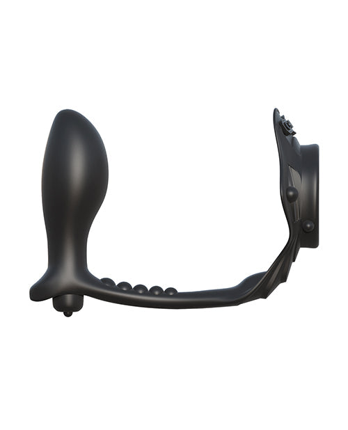 Anneaux vibrants pour verge et testicules Fantasy C-Ringz Rock Hard Ass-Gasm - Noir