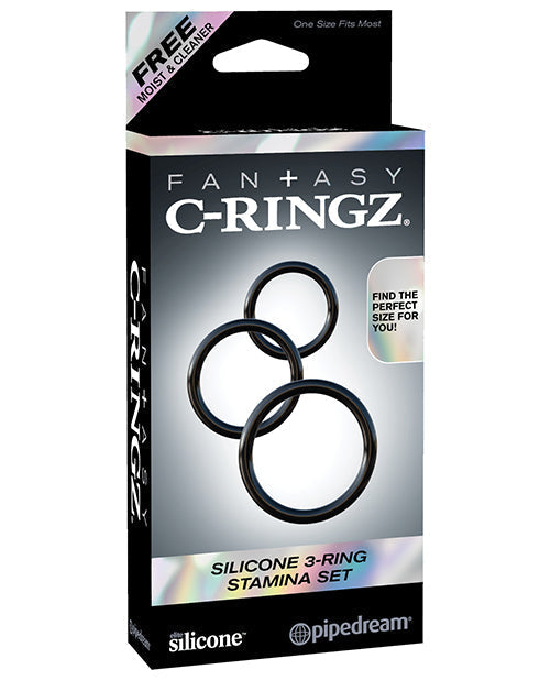 Fantasy C-Ringz Ensemble de 3 anneaux en silicone pour l'endurance