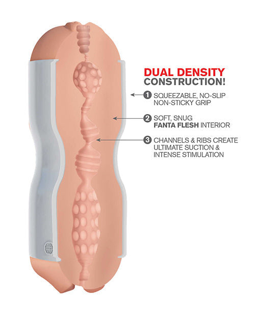 PDX Extreme Tight Grip Godemichés doubles densités malléables - Chatte et Bouche