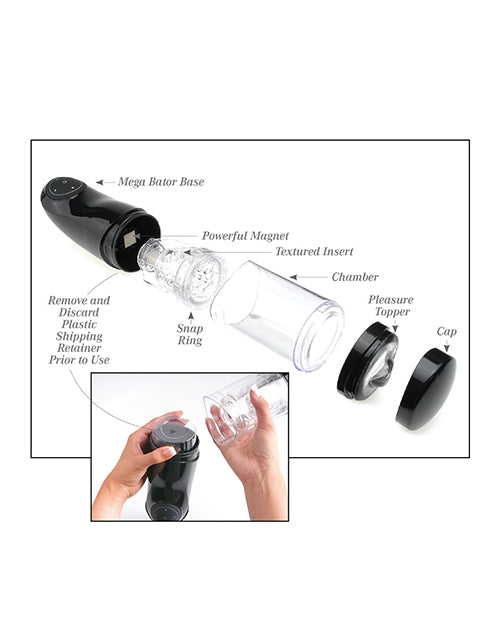 PDX Extreme Mega Bator Godemichons rechargeables - Bouche