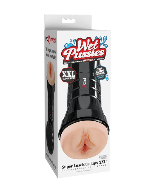 PDX Extreme Wet Pussies Super Luscious Lips XXL Stroker - Doux