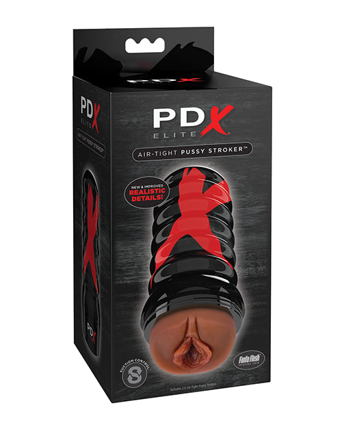 PDX Elite Pussy Stroker Hermético - Marrón