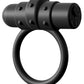 Anneau pénien vibrant en silicone Sir Richards - Noir