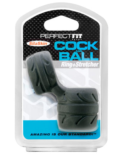 Perfect Fit SilaSkin Anillo para Pene y Testículos - Negro