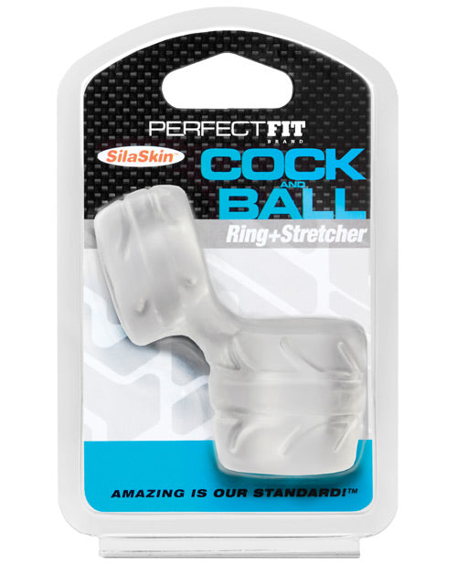 Anillo para pene y testículos Perfect Fit SilaSkin - Transparente