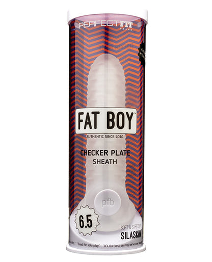 Étui « Checker Plate » Perfect Fit Fat Boy de 6,5 po - Transparent