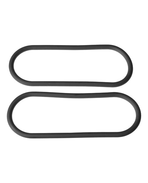 Anneau de fixation fin en silicone Xplay Gear 12 po - Noir (paquet de 2)